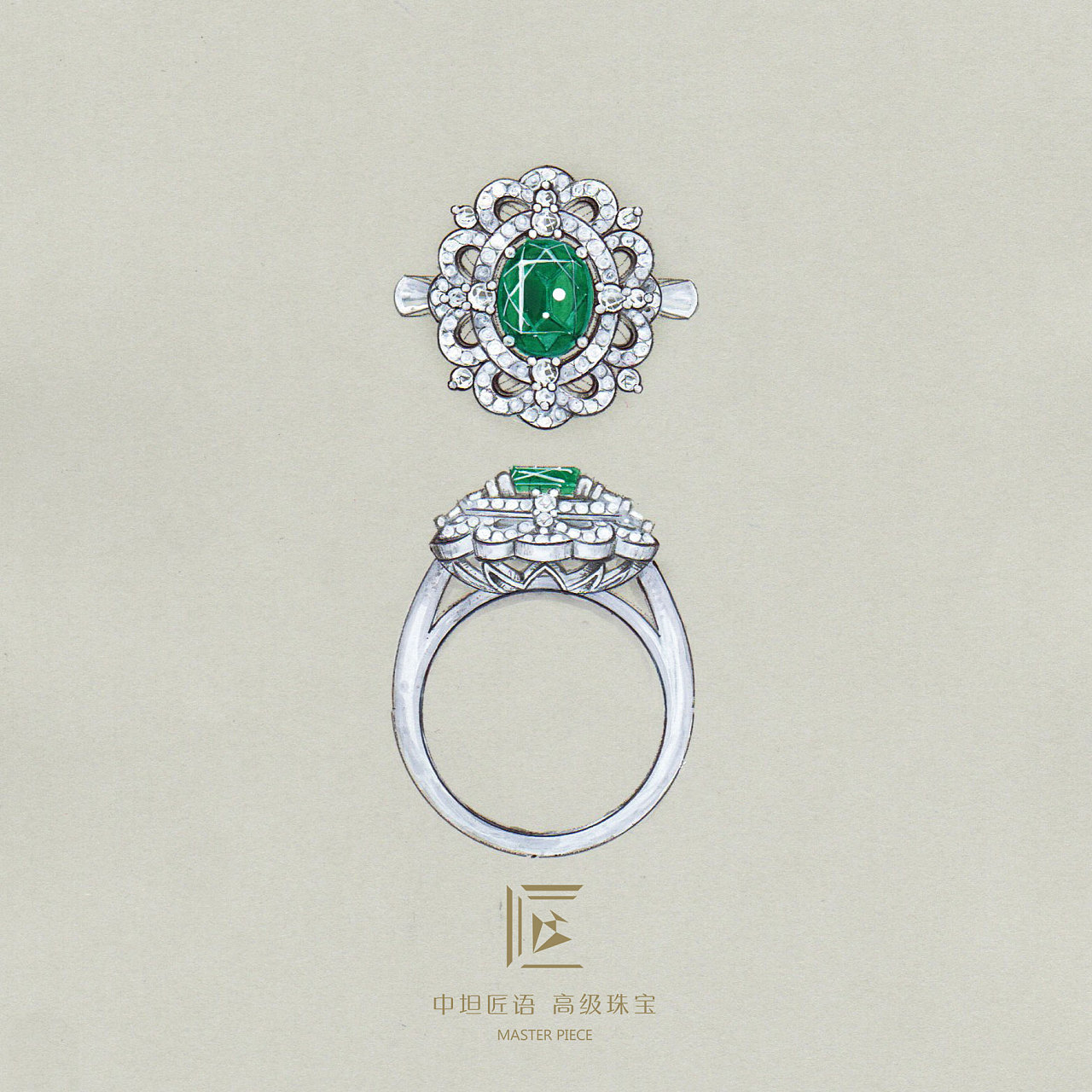 祖母綠高級(jí)珠寶定制 打造專屬傳世戒指的藝術(shù)